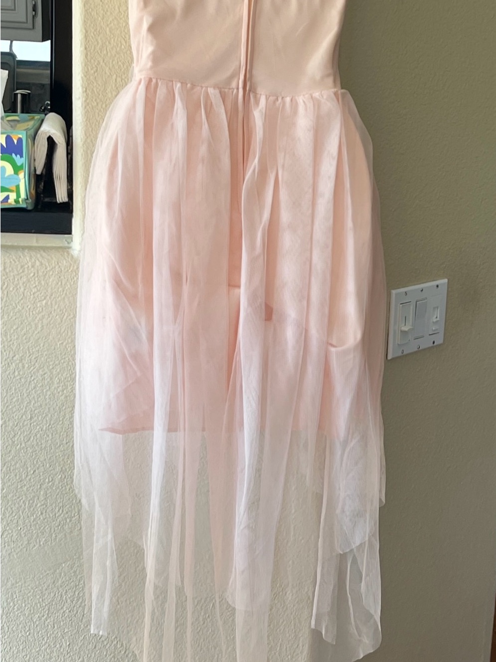 Womenâs Occasion Dress Size S Light Pink High-Low Tulle Skirt Brand New No Tags